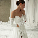 Роскошный свадебный комплект с корсетом и атласной юбкой фото
