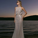 Свадебное платье русалка с роскошной расшивкой фото