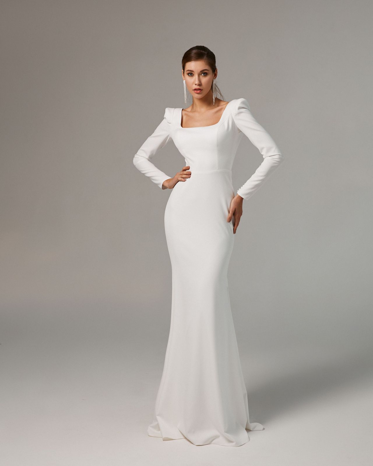 Свадебное Платье С Квадратным Декольте фото 9