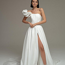 Стильное дизайнерское свадебное платье фото