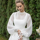 Лаконичное свадебное платье с квадратным вырезом плюс сайз фото