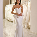 Свадебный комплект с корсетом из плиссированной ткани фото