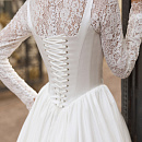 Свадебное платье с кружевным топом фото