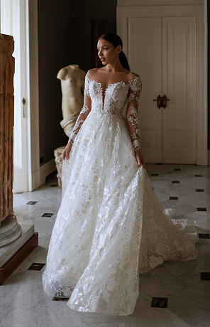Кружевные свадебные платья: цена | Купить в Москве и Раменском закрытые кружевные платья на свадьбу