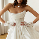 Свадебное платье мини с юбкой баллон фото