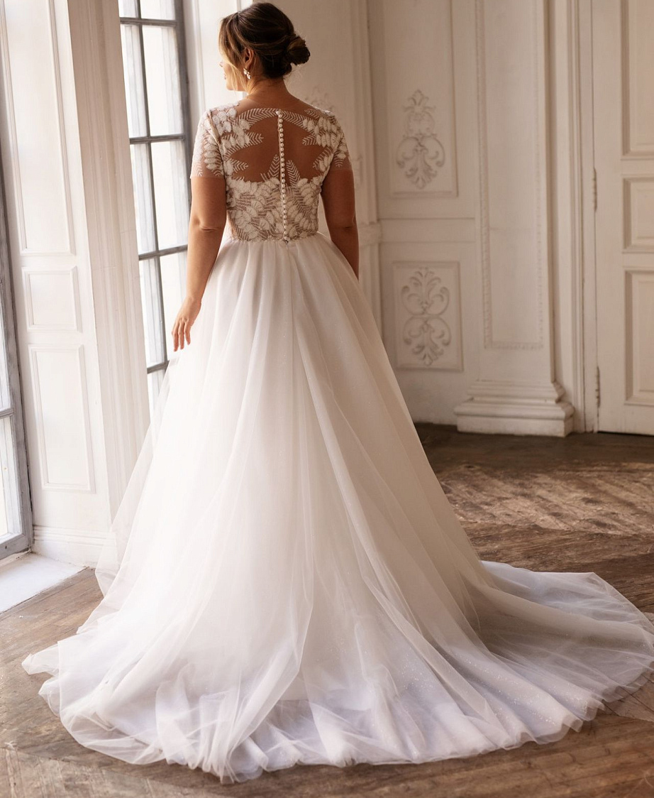 Свадебное платье на полную фигуру фото