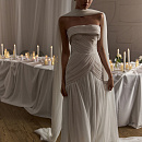 Дизайнерское стильное платье с летящей юбкой фото