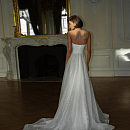 Блестящее свадебное платье со съемными рукавами буфами фото