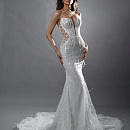 Расшитое платье-русалка с болеро  фото