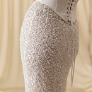 Свадебный комплект с атласным корсетом и юбкой из пайеток фото
