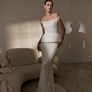 Свадебный мерцающий комплект с корсетом и юбкой фото