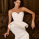 Свадебный комплект с корсетом из плиссированной ткани фото