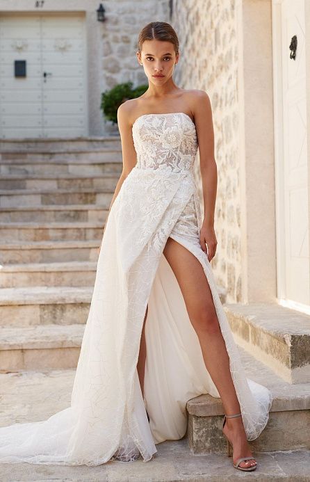 Свадебное платье с корсетом-бюстье фото