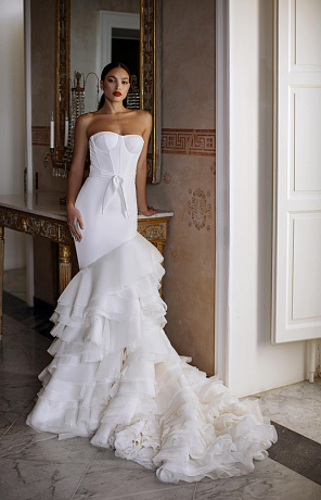 Короткие свадебные платья 👰 Напрокат или купить в свадебном салоне в Москве