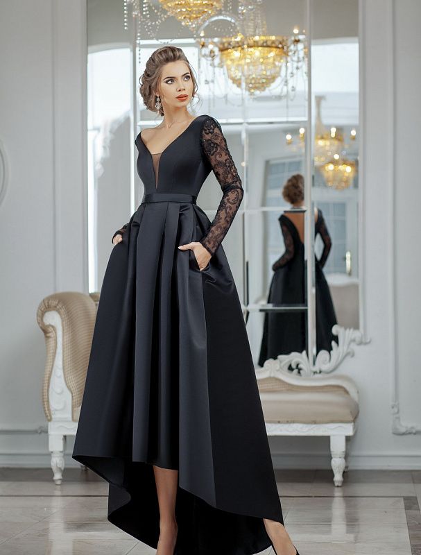 Самые красивые черные платья 2023-2024 – лучшие фасоны и модели черных платьев