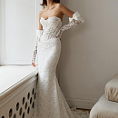 Кружевная русалка с митенками фото