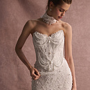 Кружевной комплект расшитый жемчугом фото