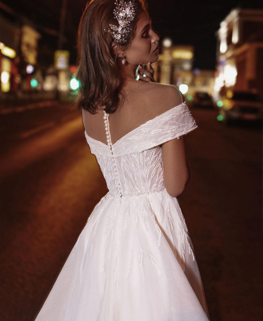 Классическое пышное свадебное платье