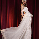 Дизайнерское кружевное платье с фатиновой юбкой фото