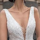 Свадебное платье с пайетками фото