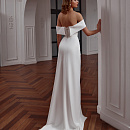 Свадебное платье русалка с разрезом в стиле минимализм фото