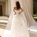 Атласный корсет с эффектной юбкой фото