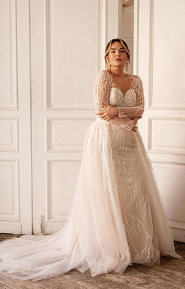 Свадебное платье трансформер большого размера