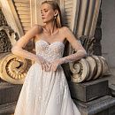 Сияющее свадебное платье А-силуэта фото