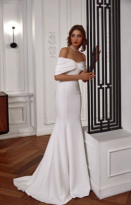 Свадебное платье русалка в стиле минимализм фото