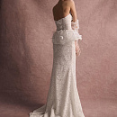 Кружевное платье с 3Д цветами и съемкой баской фото