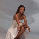 Короткое свадебное платье с заниженной талией фото