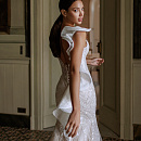 Свадебное платье русалка расшитое бисером фото