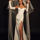 Свадебное платье 2022 со съемными рукавами фото