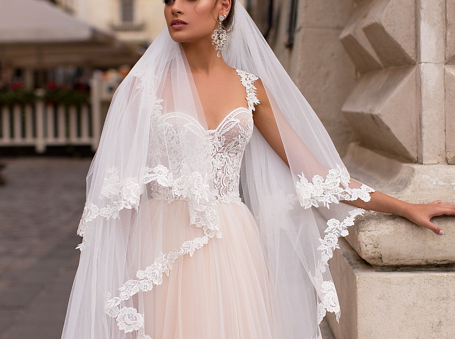 Нежная свадебная фата фото
