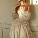 Свадебное платье в стиле принцесса из микадо фото