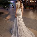 Свадебное платье рыбка с кружевной спиной фото