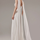 Лаконичный свадебный комплект с юбкой плиссе фото