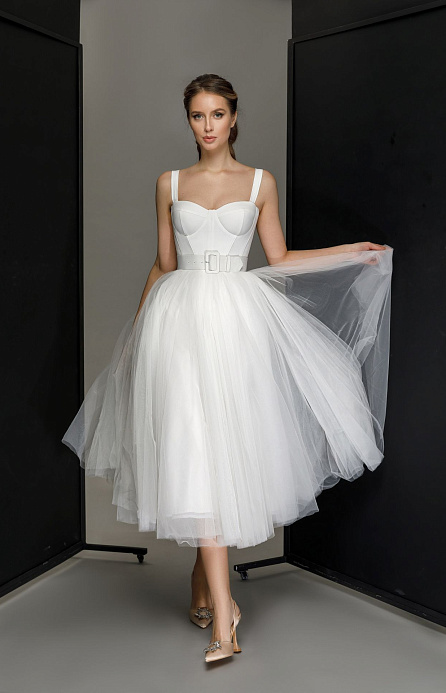 Короткое свадебное платье-трансформер фото
