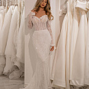 Свадебное платье русалка из кружева шантильи фото