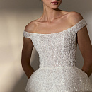 Свадебный мерцающий комплект с корсетом и юбкой фото