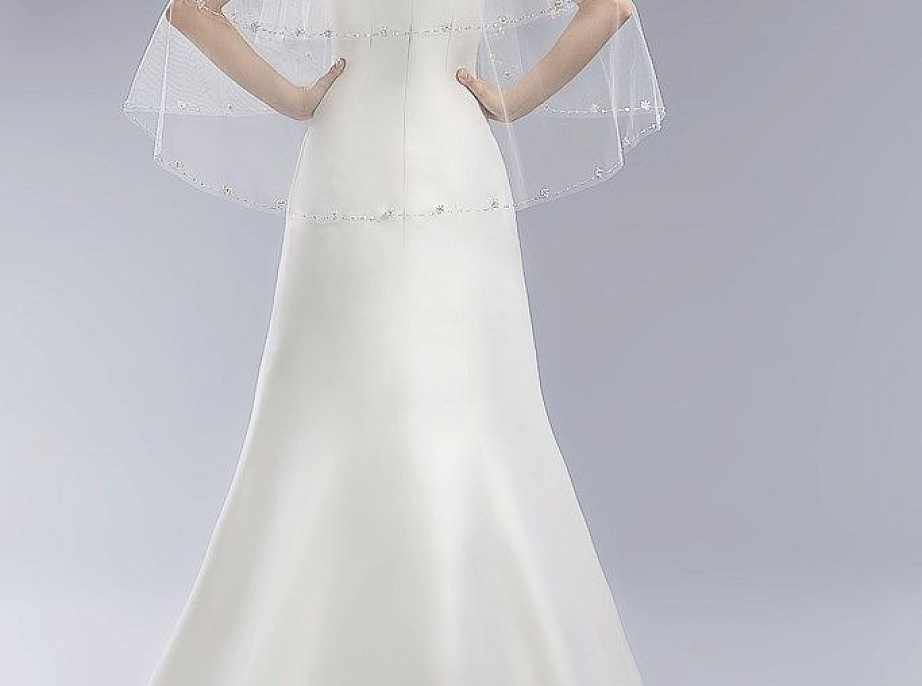 Фата расшитая кристаллами фото