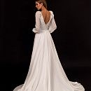 Свадебное платье с рукавами из шифона фото