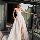 Роскошное мерцающее свадебное платье фото