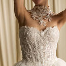 Комплект с расшитым корсетом и фатиновой юбкой фото