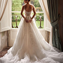 роскошное свадебное платье рыбка со съемным фото