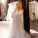 Стильное свадебное платье со съемными рукавами фото