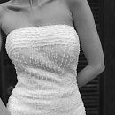 Свадебное платье рыбка с фатиновым шлейфом фото
