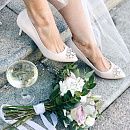 Свадебные замшевые туфли фото