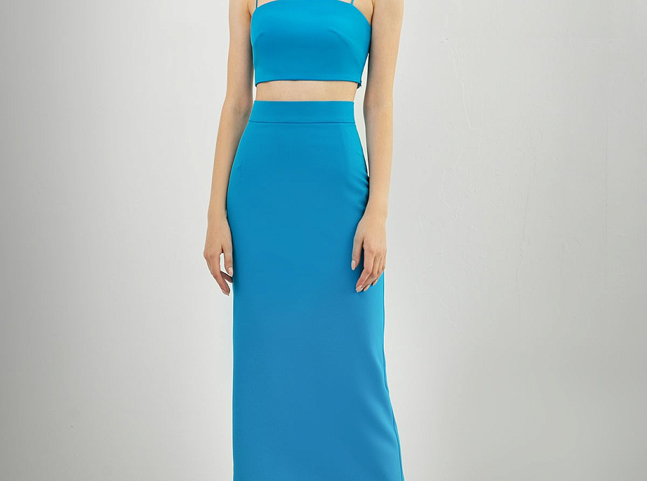 Комплект топ и завышенная юбка фото