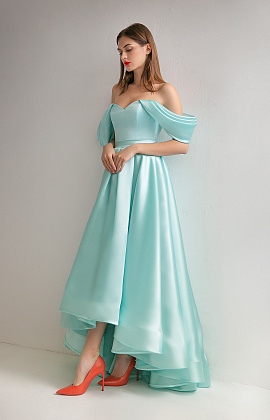 Вечернее платье мятного цвета фото